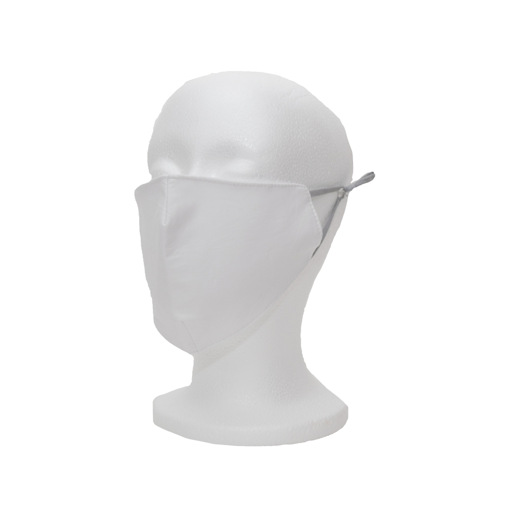 Antimicrobial 3 Ply Cloth Face Mask White 2-PK