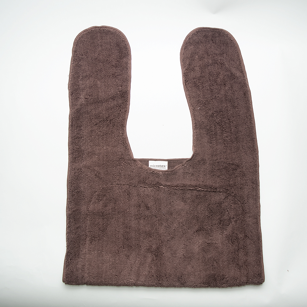 Microfiber with barrier