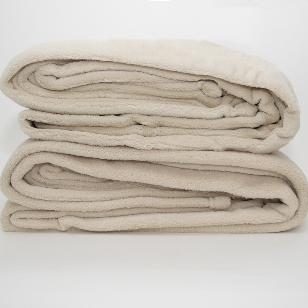 Microtex® Microfiber Plush Blanket - (Tan) (Queen)