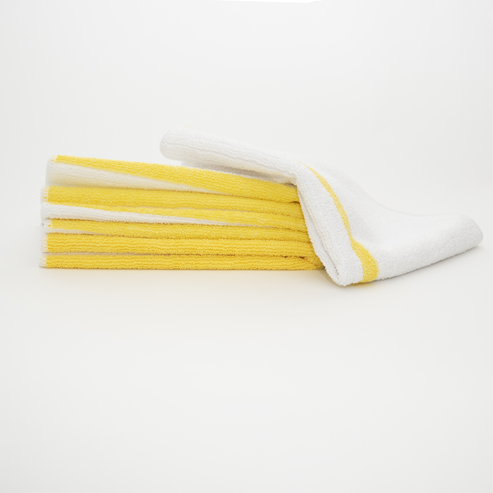 MicroMop Ribbed Microfiber Yellow - 12pk