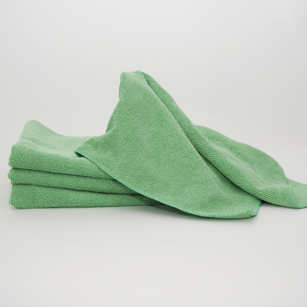 Microfiber Heavy Duty Cloth-Green-25PK