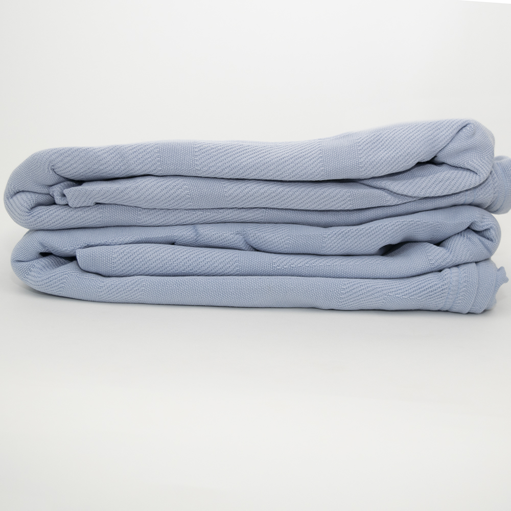 TWIN JEWEL WEAVE BLANKET - Blue