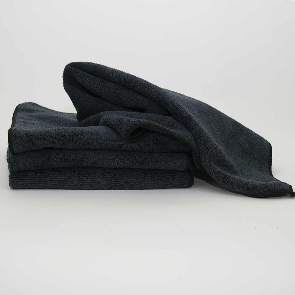 Microfiber Heavy Duty Cloth-Black-25PK