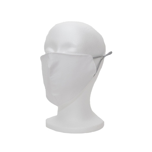 [60-MASK-AM-WHITE] Antimicrobial 3 Ply Cloth Face Mask White 2-PK