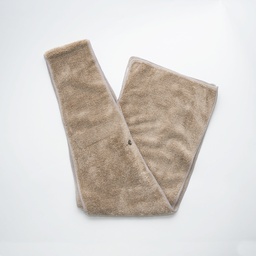 [717M-SCARFBIB] Tidy Scarf with snap - Taupe