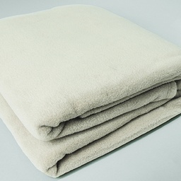 [304-FLEECE] Fleece Blanket Queen - Ivory