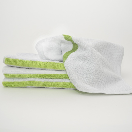 [602M-R1417GRSA] MicroMop Ribbed Microfiber Green - 12pk