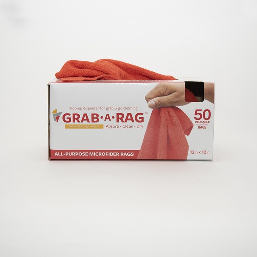 [60MR-RED] Grab-A-Rag, Industrial - Red